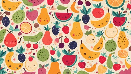 Illustration of season floral background cartoon design