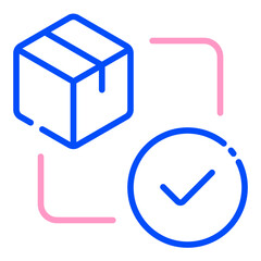 Order Processing line duo tone icon