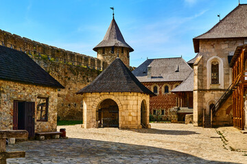 History.Inner courtyard of the old medieval town © Igor