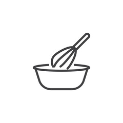 Mixing Bowl line icon