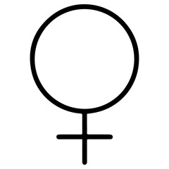 Male and female sexual signs icons. Feminine and masculine.