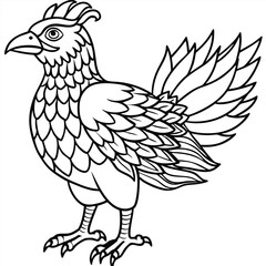 Fototapeta premium illustration of a rooster