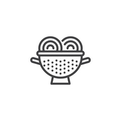 Kitchen Colander line icon