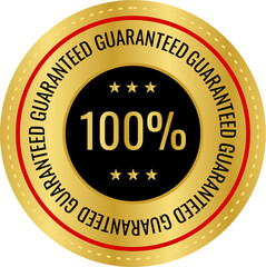 100 Percent Guaranteed Badge