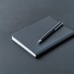 Top-down minimalist desk, pen on notebook, soft ambient lighting, shot with Sony a7 III