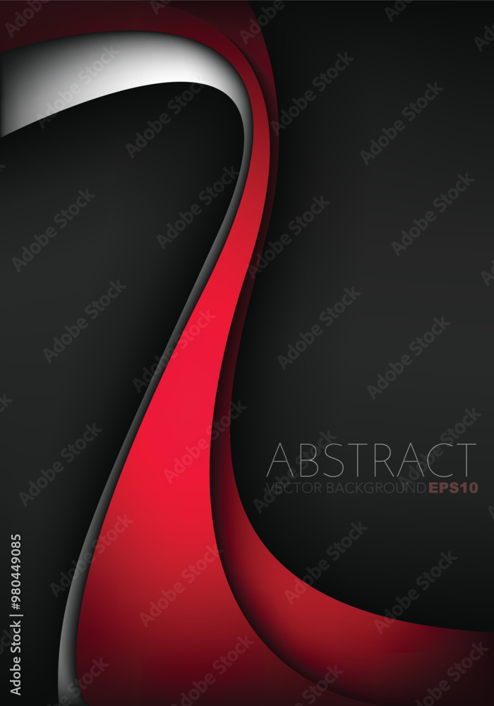 Poster graphic vector curve line overlap background for text and message design