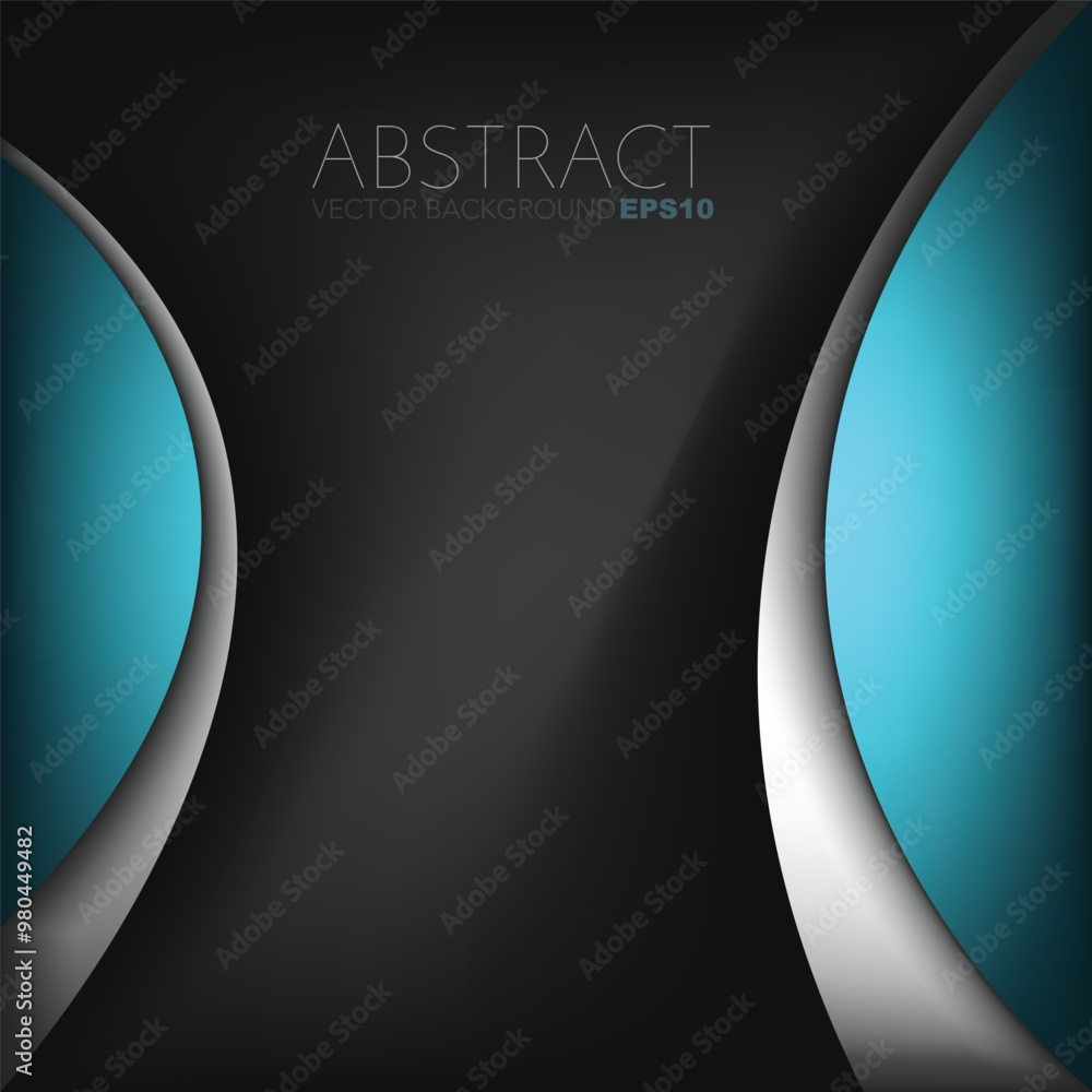 Poster graphic vector curve line overlap background for text and message design