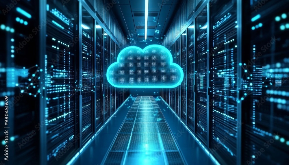 Poster visualizing on-premises and cloud infrastructure synergy
