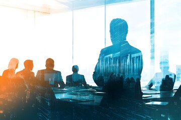 A man is sitting at a table with other people, and the image is blurry