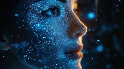 Cosmic Burst - A Stellar Sneezing Concept Illustrating a Galaxy Formation