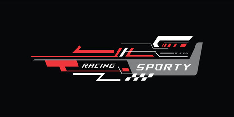 Car decal stripe wrap sticker sport racing design