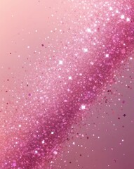 Obraz premium Glowing glitter abstract with pink to blush gradient