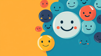 Naklejka premium CRM for customer sentiment analysis.