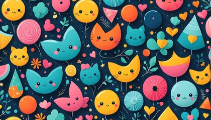 Naklejka premium Abstract colorful floral background design