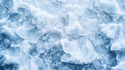 Polar ice surface for presentation. flat, top view. copy space. mockup, background, wallpaper