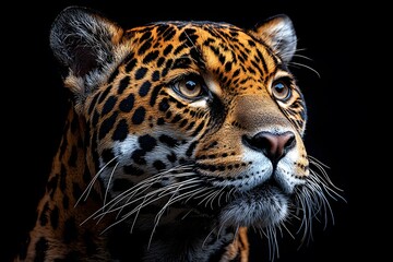 Obraz premium close up portrait of a leopard