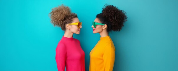 Gemini communicator, vibrant colors, dual perspectives, lively interaction, social energy