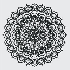 Simple mandala design for coloring. beautiful mandala art for coloring book, mandala design, Vector mandala pattern design with hand drawn.
