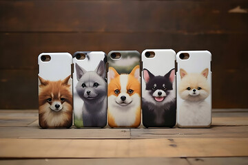 Obraz premium Phone Cases Boasting Creative and Aesthetic