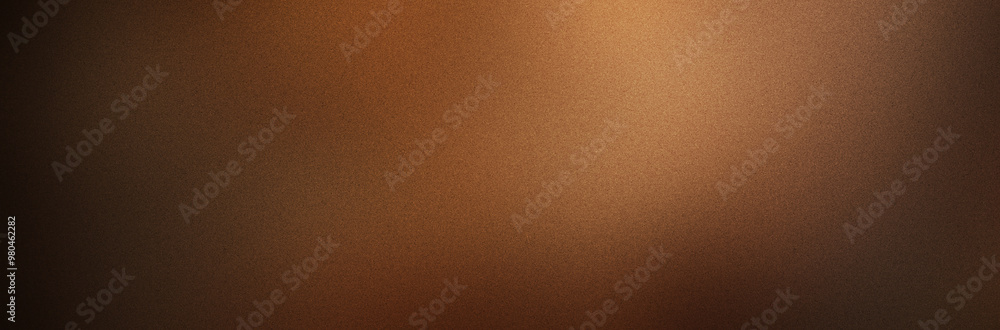 Wall mural copper color gradient background with a grainy texture
