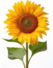Obraz premium sunflower isolated on white background