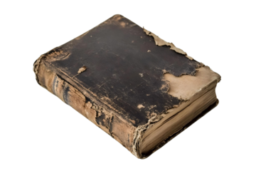 old book isolated on white
