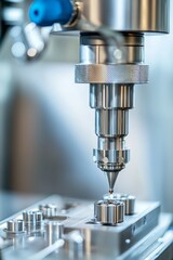 CNC Machine Produces Components For A Medical Device. The Parts Must Meet Strict Hygiene And Precision Standards