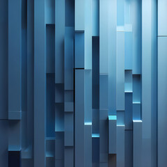 Fototapeta premium cubic art vertical background in blue tone