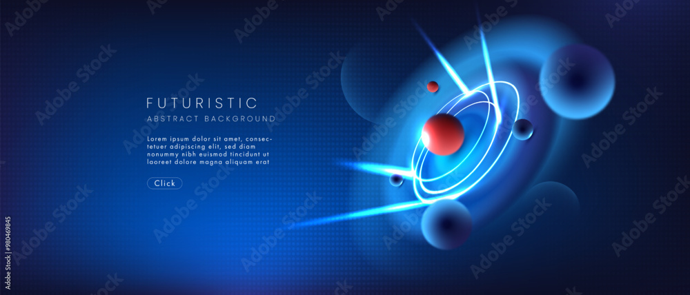 Aufkleber futuristic technology abstract background. abstract futuristic curve digital line design.modern futu