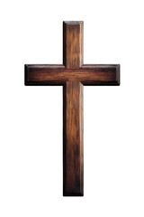 Cross 3d illustration isolated on white background