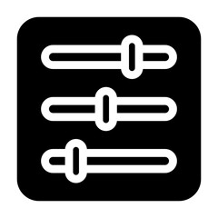 equalizer solid icon	