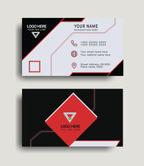 Professional newest corporate simple business card design templet 
