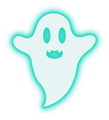 Neon Ghost Illustration
