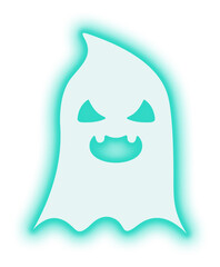 Neon Ghost Illustration
