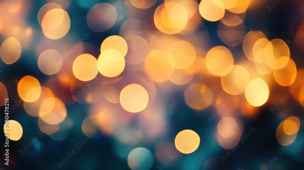 Poster abstract bokeh background with soft lights and blurred edges close-up photo with clean background