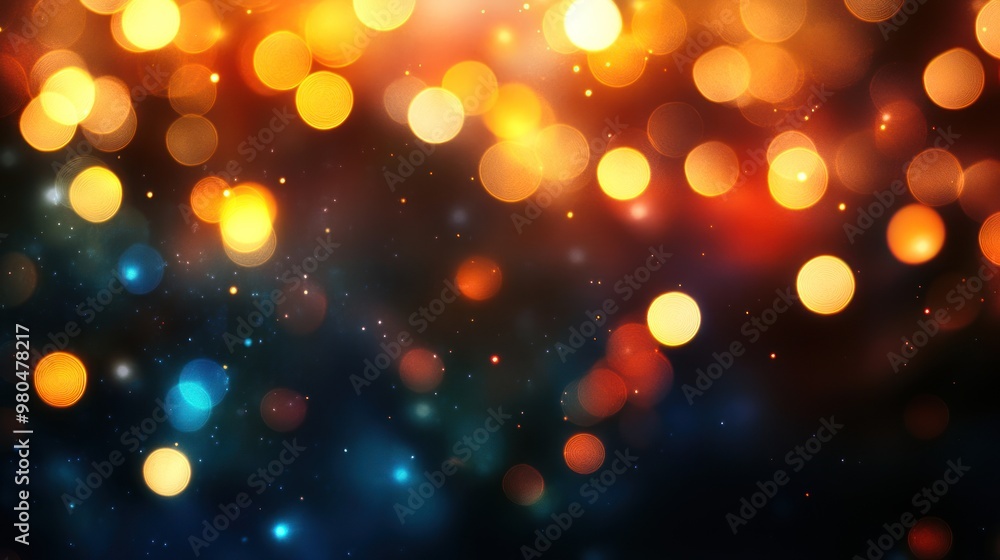 Poster abstract bokeh background with soft lights and blurred edges close-up photo with clean background
