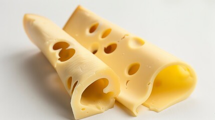 cheese rolled up slices with holes 