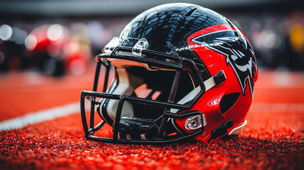 American Football Helmet Symbolizing the Hard-Hitting, Intense Rivalry of the Game