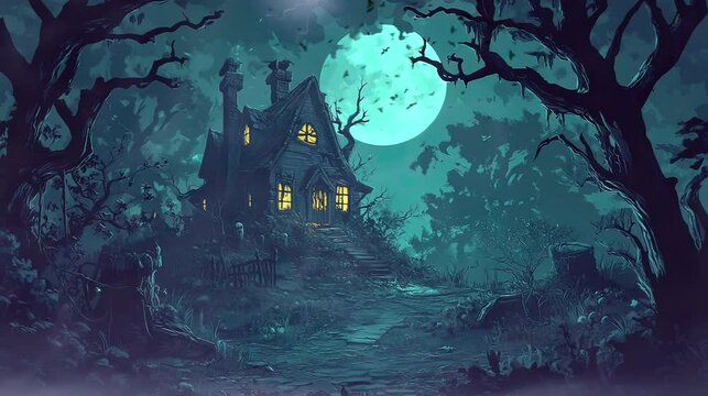 scary halloween background