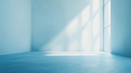 Obraz premium Abstract soft blue gradient with a blurred effect evoking calmness and tranquility in a simple studio environment Close-up photo with clean background