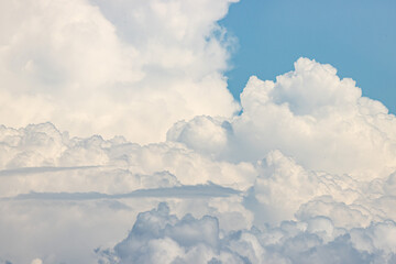 white air clouds as background.