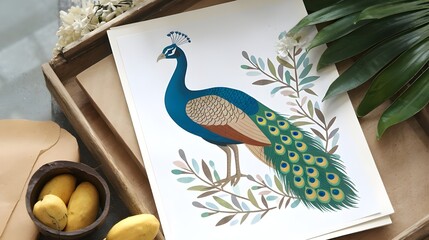 An example of an Indian peacock
