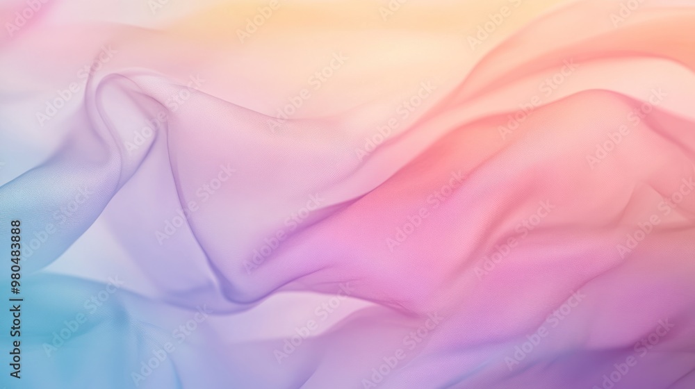 Poster blurred abstract background with soft pastel colors blending together close-up photo with clean back