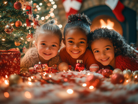 Children on Christmas Day