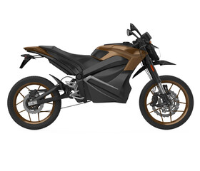 Obraz premium Motorcycle isolated on white background