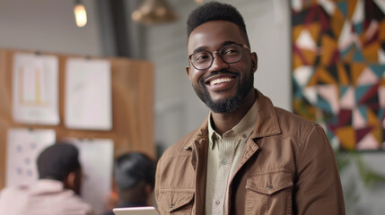 Obraz premium The Smiling Young Professional