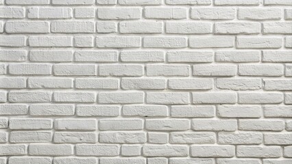 Clean and minimalist white brick wall texture providing a neutral background for home or office design, perfect for modern and rustic decor accents.