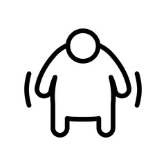 Fototapeta premium Fat icon