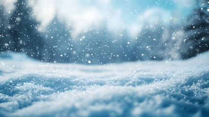 winter time and snow space