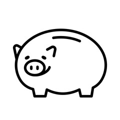 Piggy bank icon.